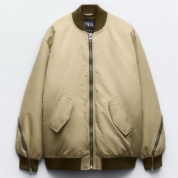 NWOT - ZARA Bomber Jacket - Picture 3 of 9